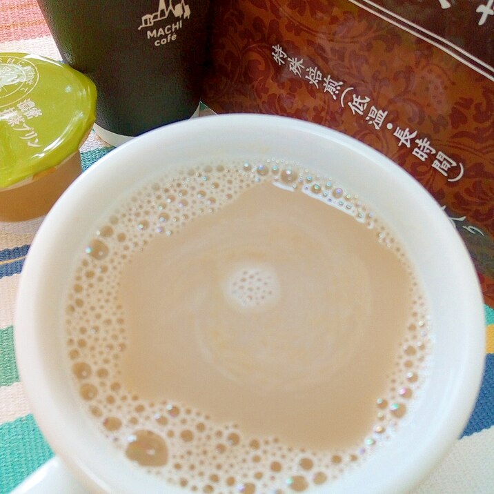 ホッと☆抹茶プーアールカフェオレ♪